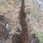 Utility Trench -- The last stretch is Cut!
