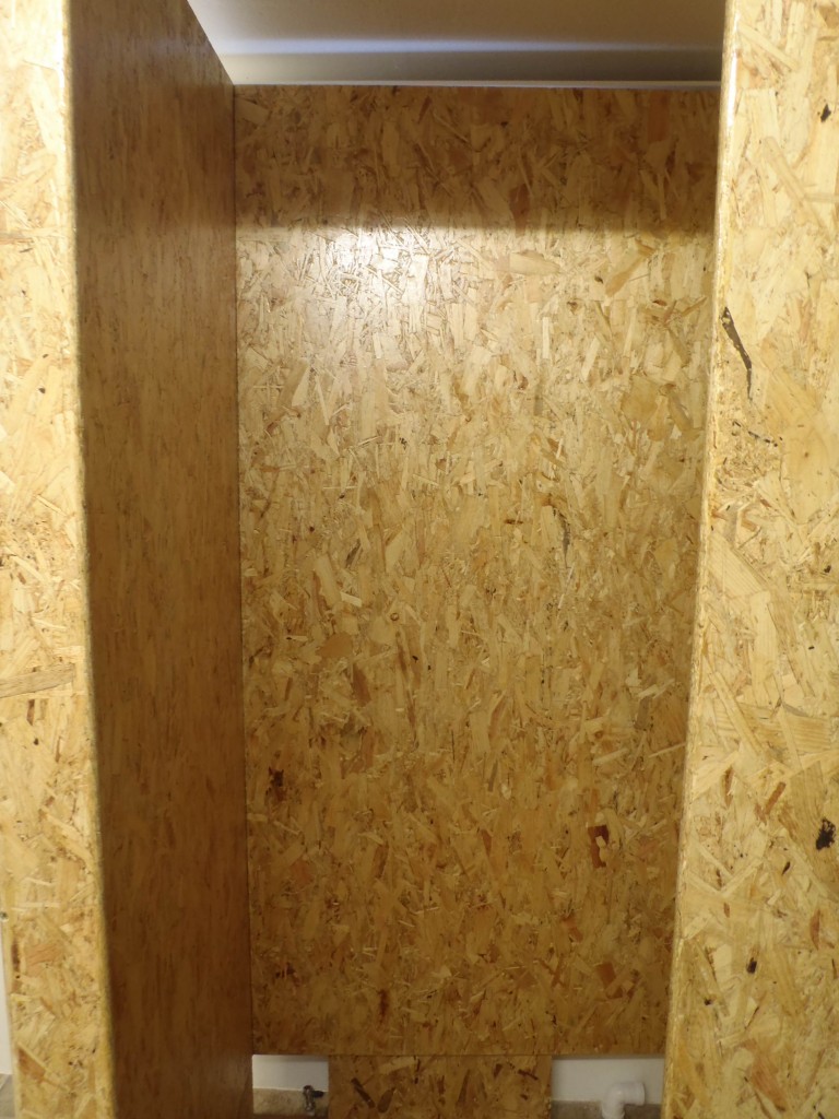 Shower cubicle assembled
