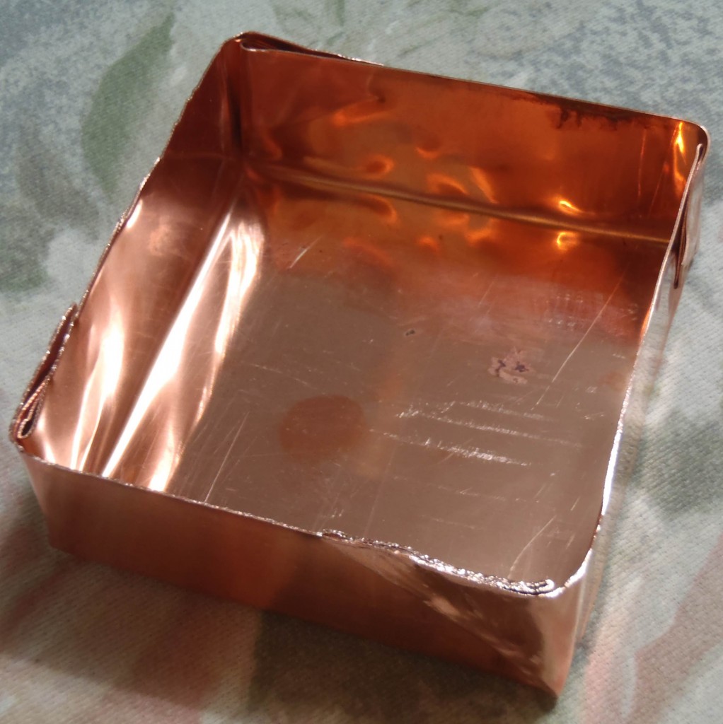 Test copper tray