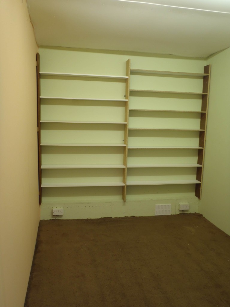 Shelves in Shauns Room