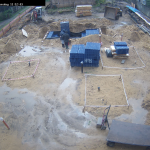 Rain Stops Work on Repair of Module Number 3