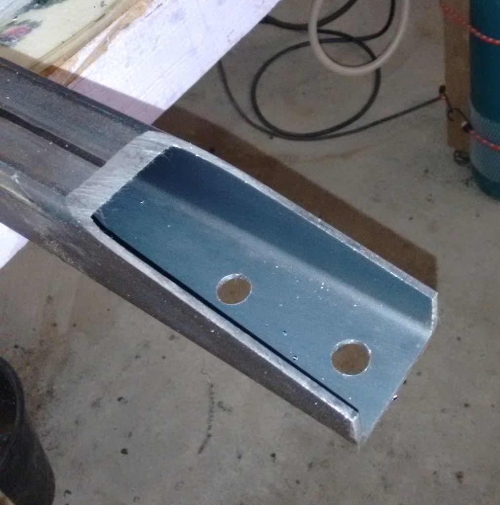 Beam Tie Drilled and sliced