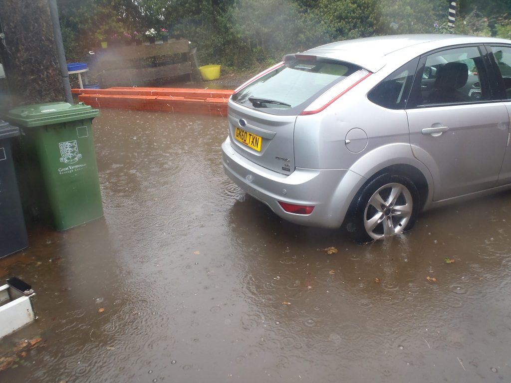 Driveway-Flooded-to-150mm-deep