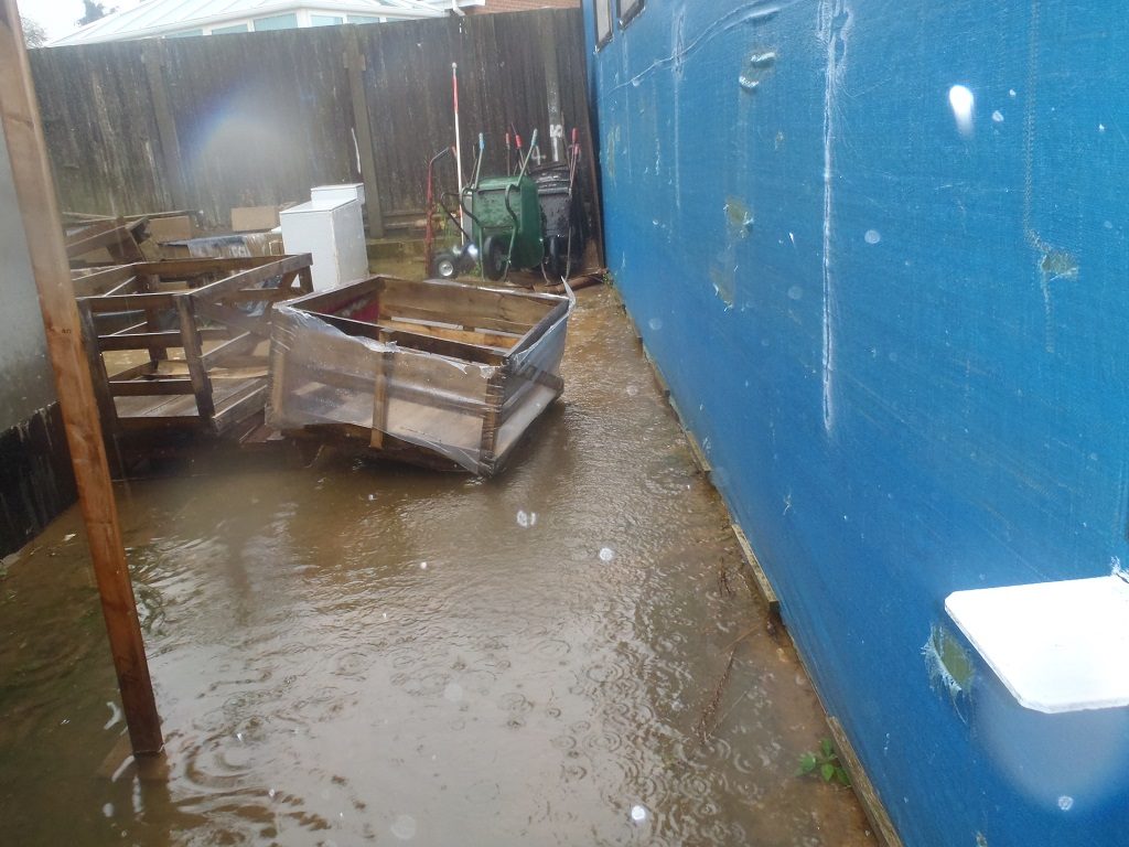 Water-surrounding-the-garage