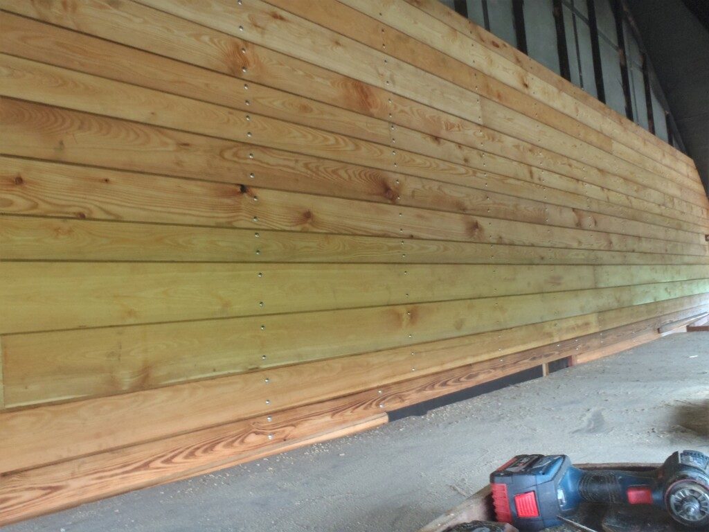 Front Porch Wall is Clad plus also Walls D and E too