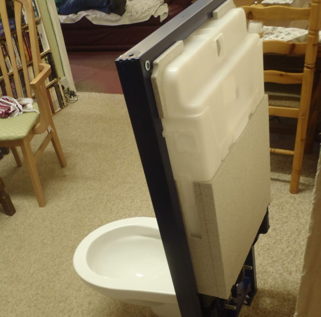New Wall Hanging Toilet and Frame Arrives for Evaluation