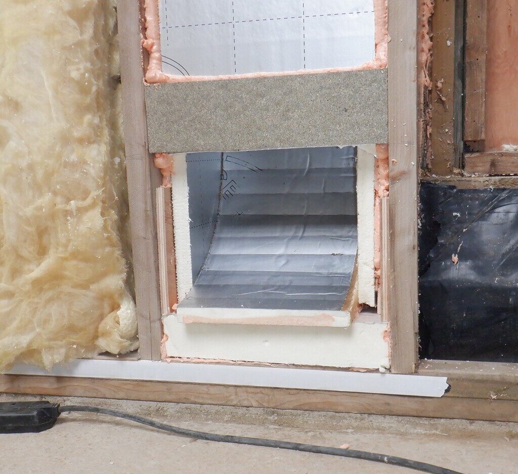 Conservatory Air Duct Built Inside Wall