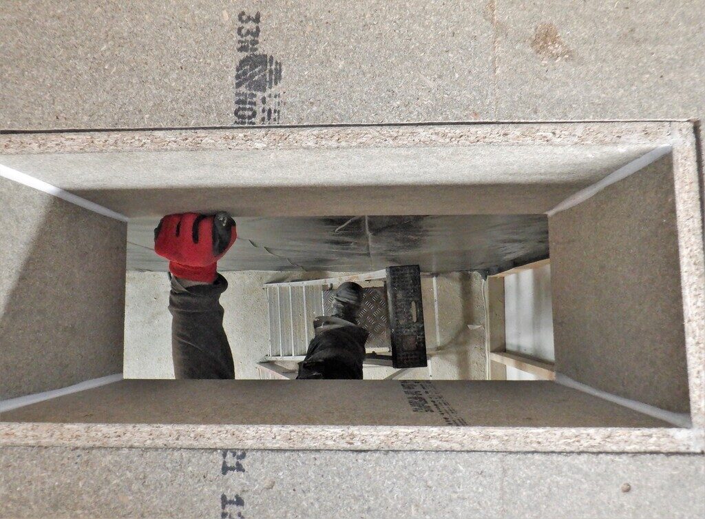 Air-duct-down-from-first-floor