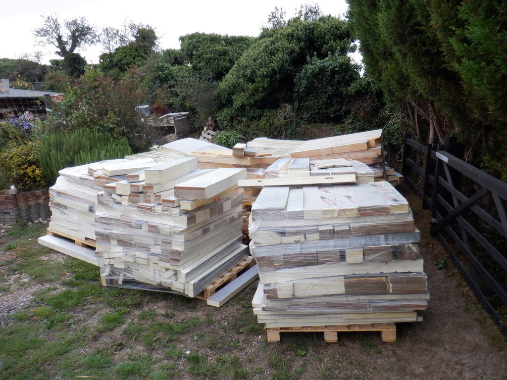 Forty Pallets of Foam Insulation Rejects is Delivered