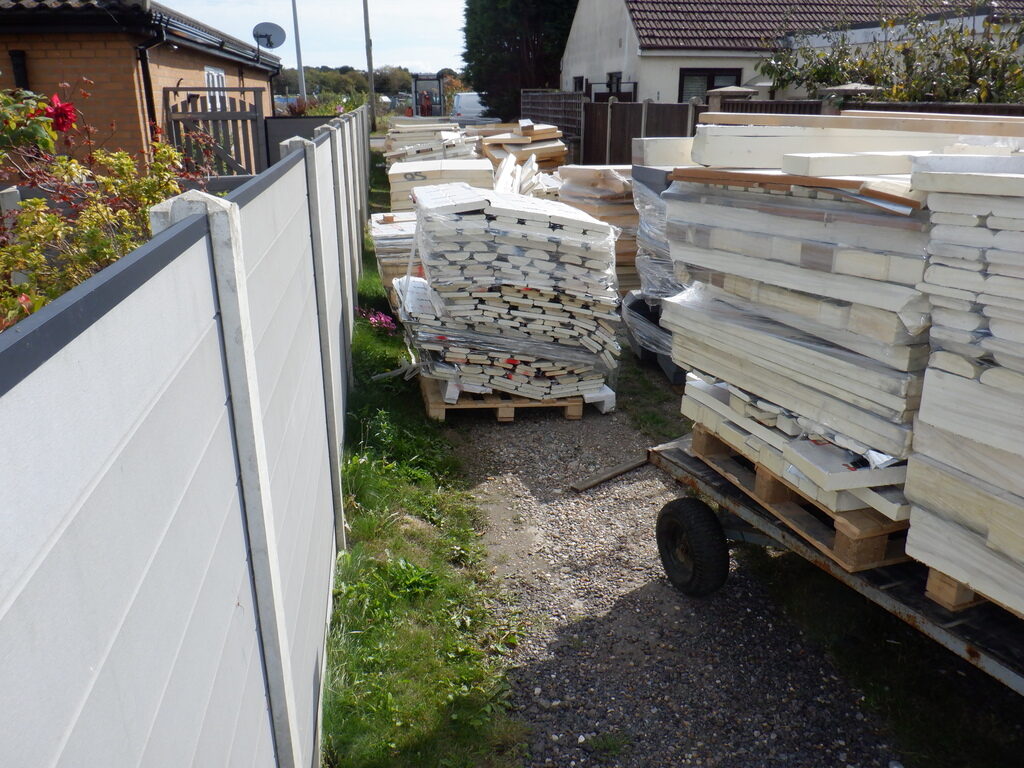 Forty Pallets of Foam Insulation Rejects is Delivered