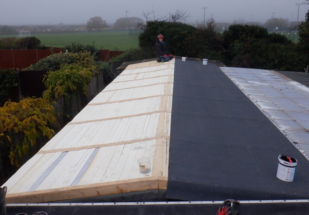 Adding Extra Insulation to our Roof on our Temporary Living Quarters