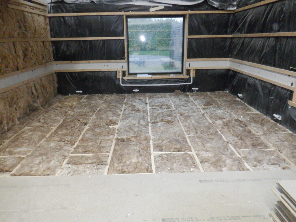 Second half ready for floor boards