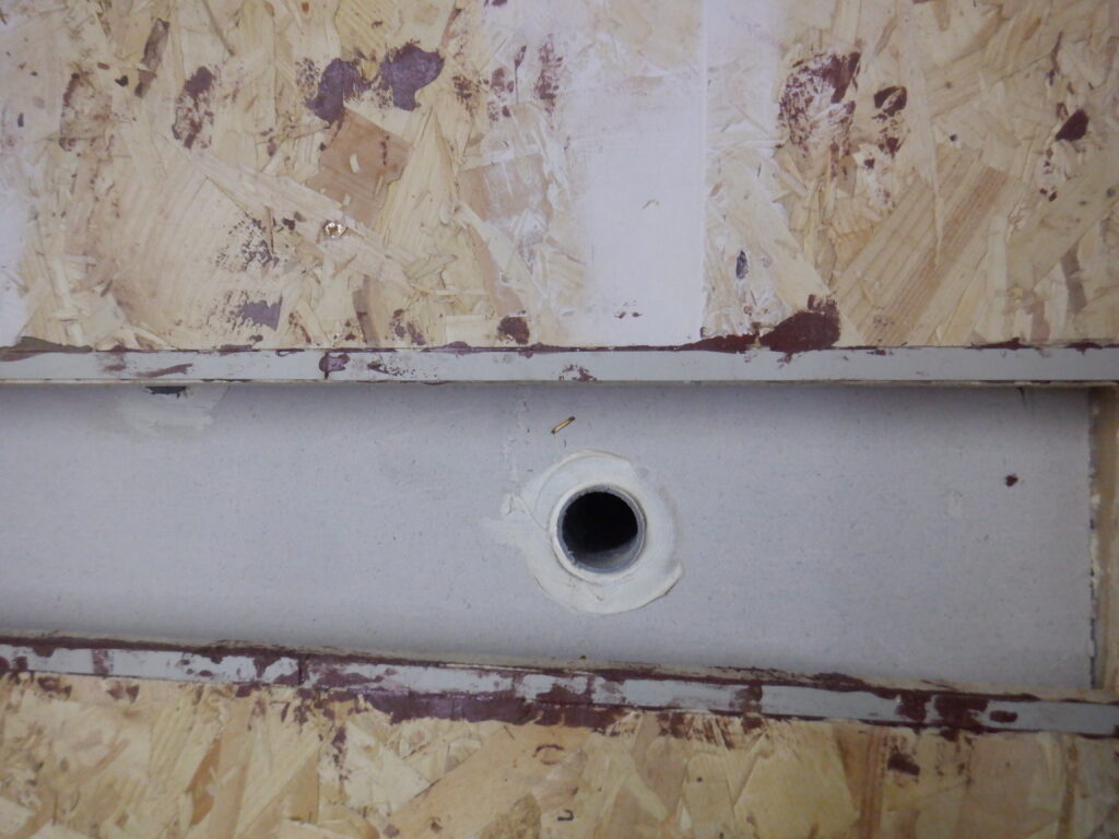 Metal strips glued in