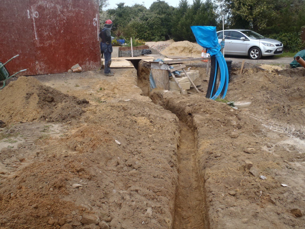 Second-pipe-run-dug-out