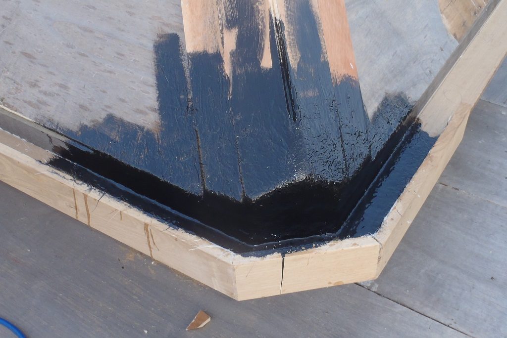 Slates on J Roof and Progress on Gutters