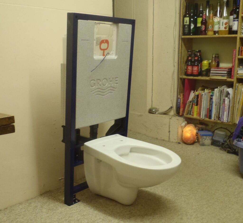 New Wall Hanging Toilet and Frame Arrives for Evaluation