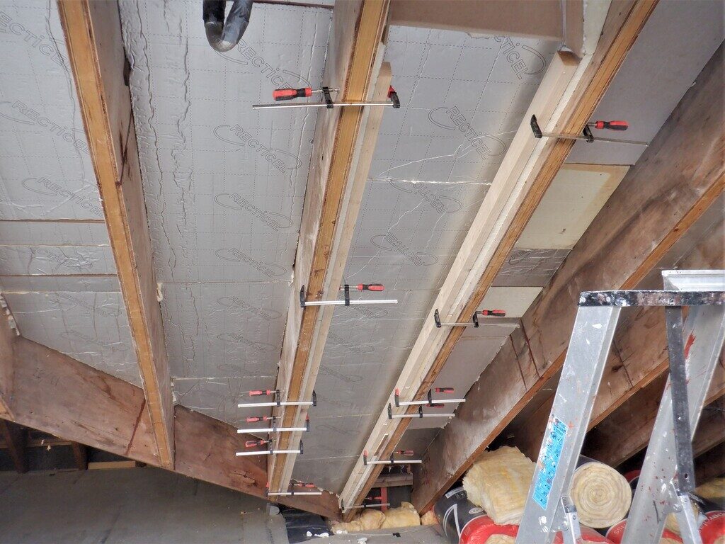 Air Duct Created up in Skylight and Down Rafters