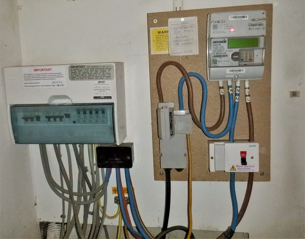 Main Electricity board Upgraded and House Connected