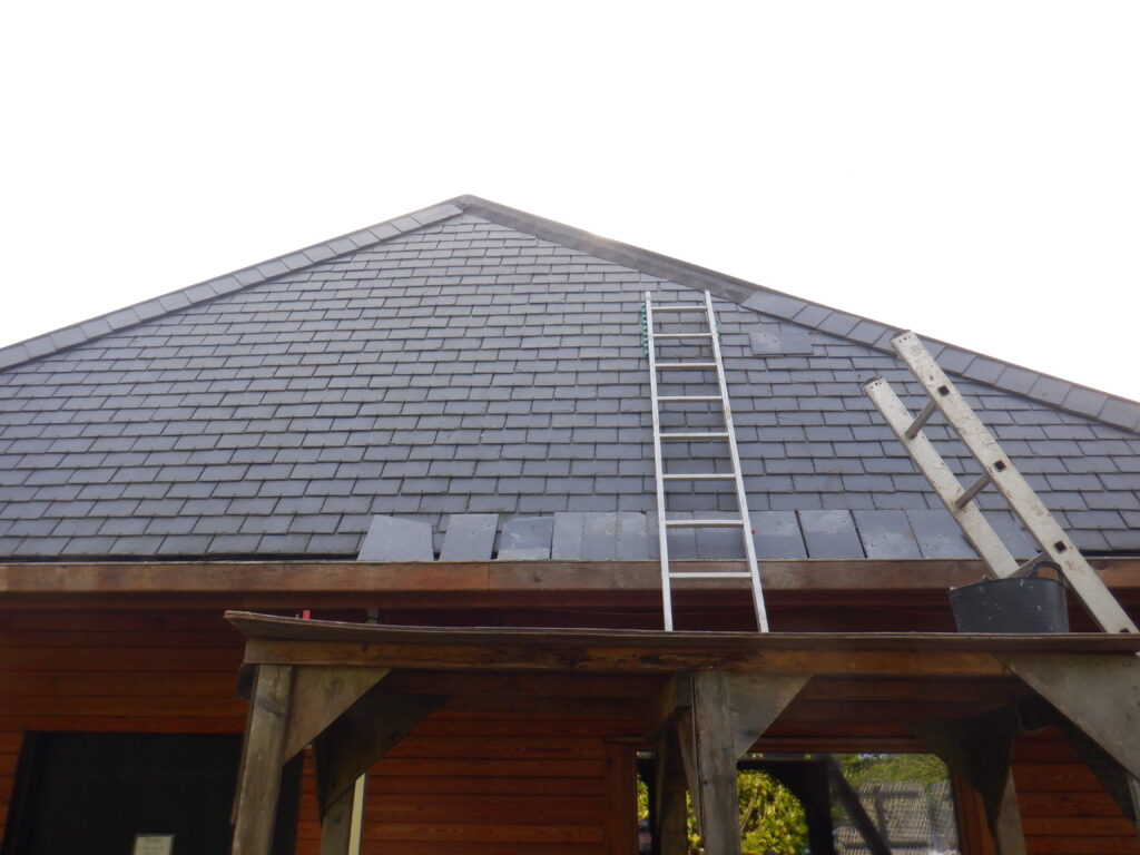 Slates removed to the top